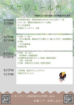 国頭村保育士移住体験ツアー（日程表） (002) (1)のサムネイル